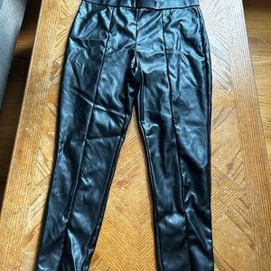 Pleather skinny pants